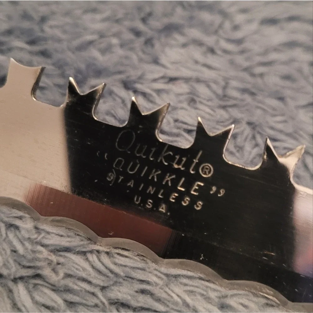 Quikut Vintage Duel Edged Kitchen‎ Knife, Scott & Fetzer, Ohio, c. 1961
